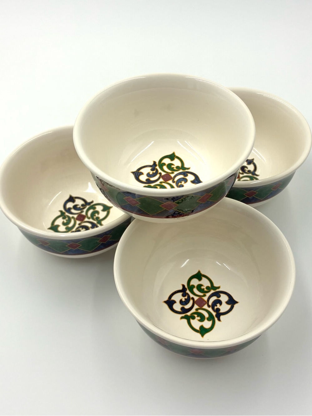 Pfaltzgraff Amalfi Classic Dessert Bowls Set Of 4 USA Stoneware Vintage